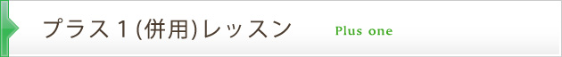 プラス１併用レッスン